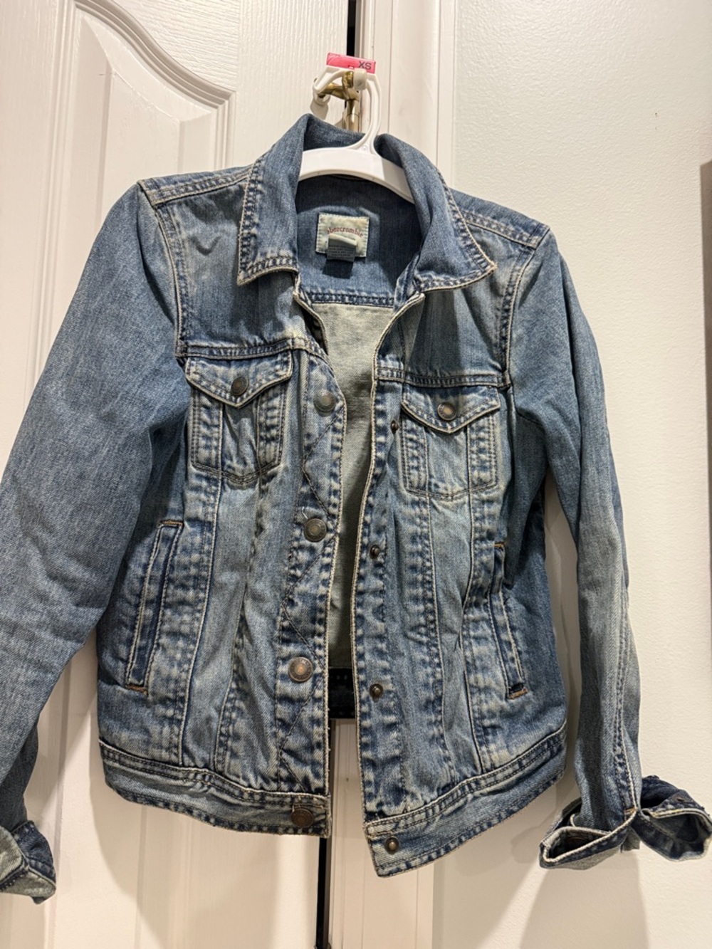Abercrombie & Fitch Light Blue Denim Jean Jacket